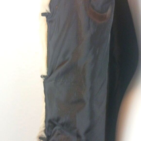 Jolt ombre cream/ chocolate brown faux fur sleeveless vest size large - Picture 7 of 10